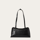 Envelope Bag M, black croco